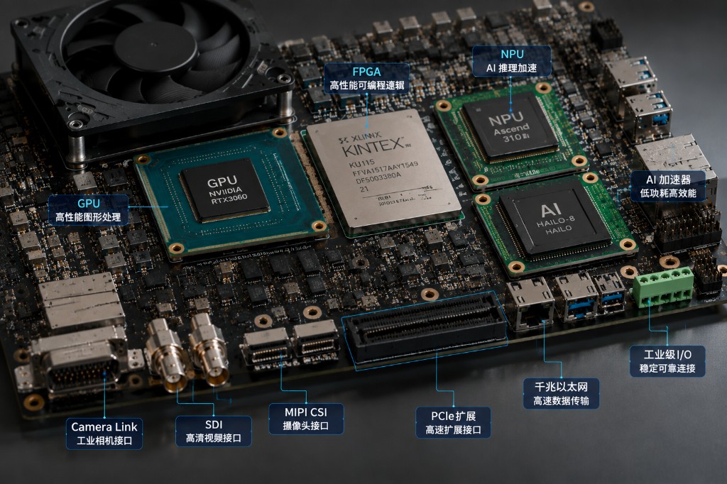 GPU / FPGA / NPU 与工业相机接口板卡